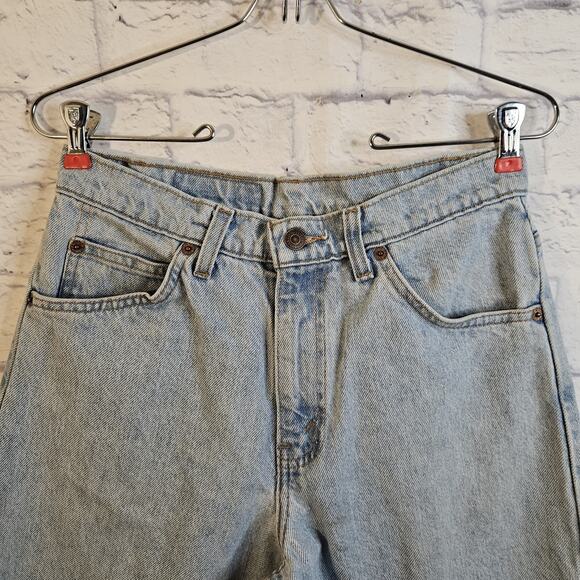 VINTAGE 90s Levi's 550 Relaxed Fit Mens Jeans 30x32 (28x29.5) Light Denim 1995 - Picture 2 of 9